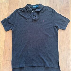 Polo by Ralph Lauren Charcoal Polo Shirt Made in USA